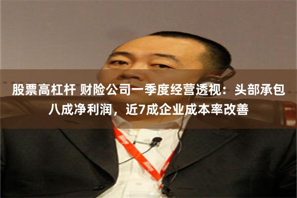 股票高杠杆 财险公司一季度经营透视：头部承包八成净利润，近7成企业成本率改善